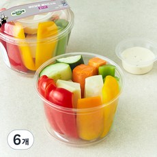 All바른농장 레인보우 샐러드스틱 콜라비, 300g, 6개
