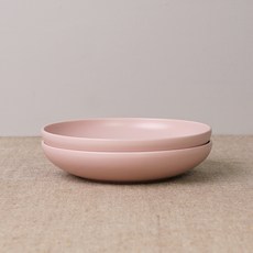 보울보울 국산 레트로라인 파스타볼, 파우더핑크, 2개