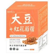 BHK's 大豆萃取 + 紅花苜蓿膠囊 60顆, 80g, 1組