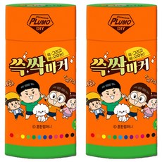 BOAZLin 常見兄妹 擦擦麥克筆, 2個, 12色