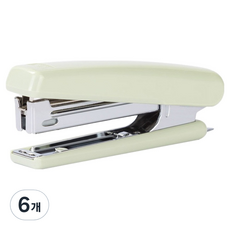 deLi 得力 除釘粉彩色迷你釘書機, 6個, 粉綠色
