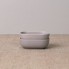 보울보울 국산 레트로라인 오발미니볼, 애쉬그레이, 2개