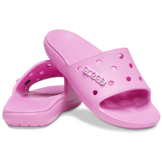 crocs 卡駱馳 經典交叉拖鞋 206121-6SW, 230, 太妃糖粉