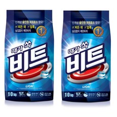 비트 분말세제 일반용 리필, 10kg, 2개