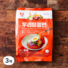 생채움 우리밀쫄면, 420g, 3개