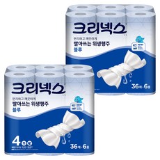 Kleenex 舒潔 拋棄式衛生抹布 藍色, 6捲, 2袋