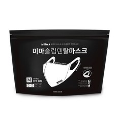 미마마스크 슬림덴탈마스크 성인용 중형 M, 50개입, 1개, 흰색