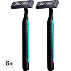 Blue Market 酒店一次性剃須刀黑色, 6個, 1入