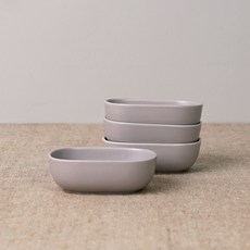 보울보울 국산 레트로라인 오발미니볼, 애쉬그레이, 4개