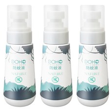 台灣 DOHO 森林草本防蚊液, 80ml, 3瓶