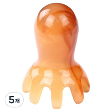 C'blance 高級頭皮刮痧按摩器 68 x 45 x 3 mm, M 棕色, 5個