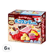 Kracie 葵緹亞 巧克力 Fondue 製作組 31g, 托盤 + 湯匙 + 挑牙籤 + 粉, 6個