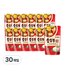 샘표 순두부 찌개양념, 130g, 30개