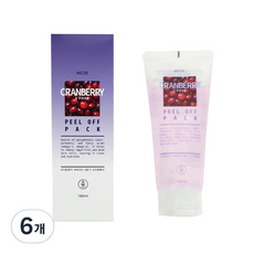 med b 蔓越莓毛孔撕拉面膜, 1入, 6個