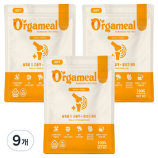 올가밀 강아지 소프트 가수분해 반습식 사료 연어 + 황태, 뼈/관절강화, 100g, 9개