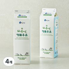 제주올레길 명품우유, 4개, 900ml
