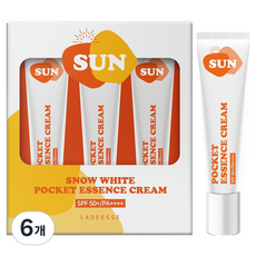 라디에스 포켓 에센스 선크림 SPF50+ PA++++, 6개, 10ml