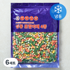 혼합야채 4종 세트 (냉동), 1kg, 6개