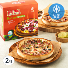 쁘띠 베이컨 피자 (냉동), 165g, 2개입, 2개