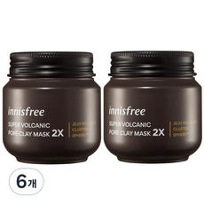 이니스프리 수퍼 화산송이 모공 마스크 100ml, 1개입, 6개