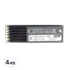 크레타칼라 샤프콘테심 6p, 26186(흑연6B), 4세트