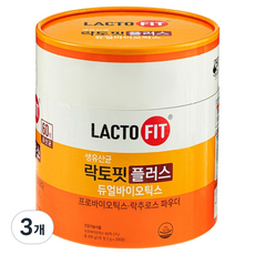 락토핏 플러스 듀얼바이오틱스 200p, 400g, 3개