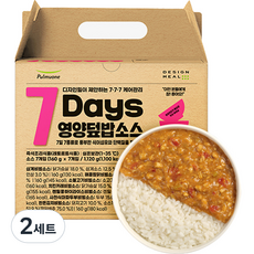 풀무원 디자인밀 7Days 영양덮밥소스 160g x 7종 세트, 1.12kg, 2세트