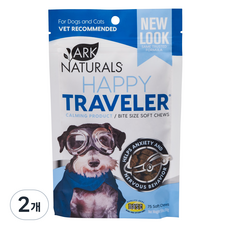 ARKNATURALS 반려동물 해피트레블러츄 영양제, 스트레스완화/안정/집중력관리, 56g, 2개