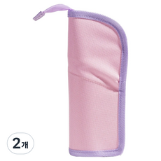 ARTJOY 站立式摺疊筆袋, 粉紅色, 2個