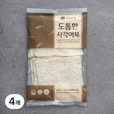 영자어묵 밀가루 0% 도톰한 사각어묵, 300g, 4개