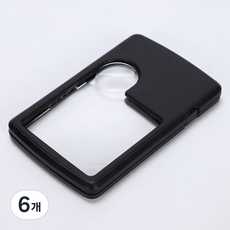헬씨닷 카드형 미니 돋보기 블렉, 6개