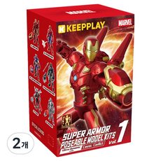 킵플레이 마블 블록 아이언맨 피규어, 2개