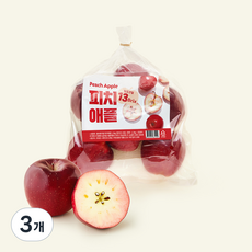 올바른과일 피치애플 중과 5~6입, 3개, 1.3kg