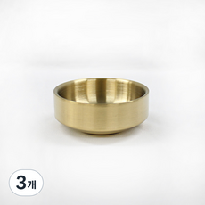 키친아트 금상첨화 티타늄코팅 스텐레스 이중 찬기 극소 7.5cm, 3개