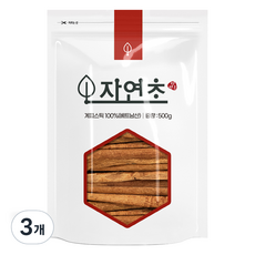 계피 스틱, 500g, 3개