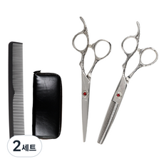 高級美髮剪刀組 B, 混合顏色, 2套