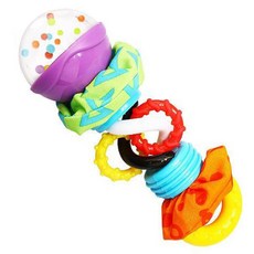 플레이그로 슈퍼 트위스트 아기 딸랑이, 혼합 색상