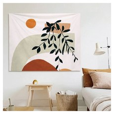 Hoom 禾慕生活 莫蘭迪居家掛布 Set 日出日落, 150 x 130cm, 日出日落 白色