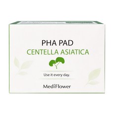 MediFlower 台灣公司貨 積雪草舒緩爽膚棉片, 60片, 1個