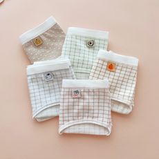 Juniday 學生內褲 清新格紋 5件組