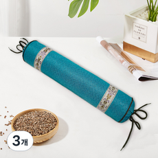 Alice Home 圓筒蕎麥殼枕, 寶石藍, 3個