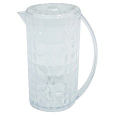 甲克虫 冰鑽冷水壺, 風格時尚 質料優等 壺蓋好轉動 壺身加厚耐用 容量1600ml, 透明水晶, 1600ml, 1個