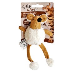 all for paws 羔羊毛系列 長腿鼠 貓薄荷填充 貓玩具, 顏色隨機, 1個