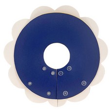 파스텔펫 반려동물 플라워 양면 넥카라, 블루, 1개