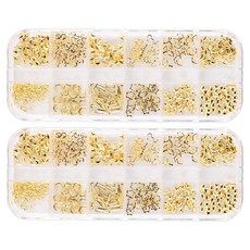 Chic Fit 空間美甲 纖薄美甲飾品 B 12款, 混合色, 2個