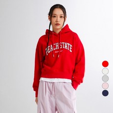 SPAO Peach State 短版連帽套頭刷毛大學T SPMHE11G51