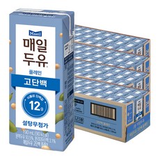 매일두유 고단백 플레인, 190ml, 96개