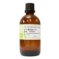 허브솝 로즈제라늄 원액 100% 아로마 에센셜오일 100ml, 1개