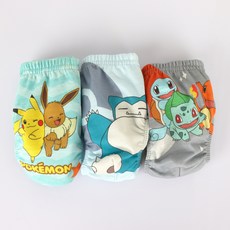 Pokémon 寶可夢 寶可夢快樂印花兒童內褲 3件組