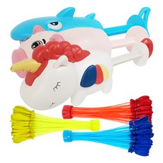 agaplus 動物泵水槍 3p+水氣球 3 種 x 37p 套組, 混合顏色